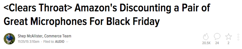 Illustration for article titled My Favorite Kinja Deals Headlines of 2015